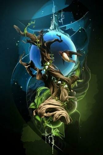 Abstract World iPhone HD Wallpaper