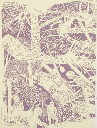 Savvyhousekeeping Cool Unique Wallpaper Dead Trees Geoff Mcfetridge