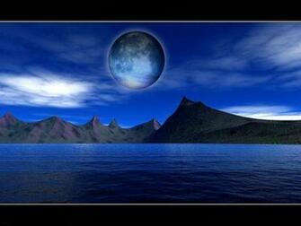 Blue Moon Wallpaper HD In Space Imageci