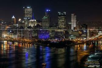 Pittsburgh At Night Wallpaper Light Up