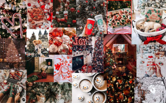 Celebrate The Holidays With A Christmas Collage Laptop
