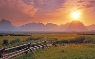 From The Sagebrush Flats Grand Teton National Park Wyoming Usa