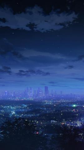 Of City At Night By Monorisu