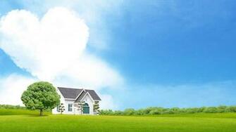 Wallpaper Calendars 3d Background Heart Cloud Blue Sky