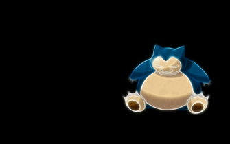 Snorlax Wallpaper Pokemon Black Background