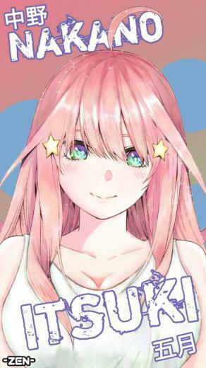 Nakano Itsuki Phone Wallpaper By Zen Sapez