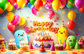 Cocomelon Happy BirtHDay Wallpaper