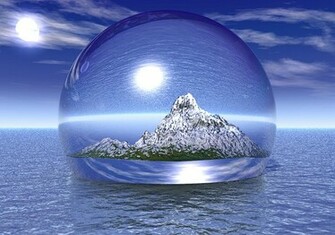 Bubble Wallpaper World In A 3d