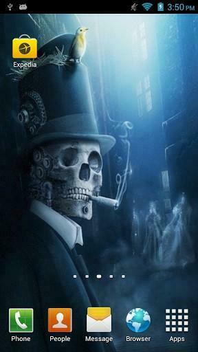 Smoking Skull Live Wallpaper App For Android