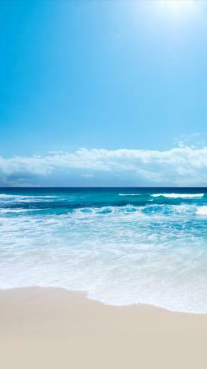Sea Beach iPhone Wallpaper Top