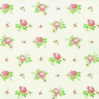 Wallpaper By D Ecorline Ditsy Roses Pink White Green