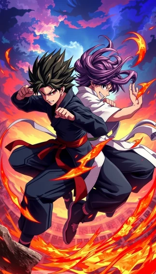 Rengoku And Tanjiro Wallpaper