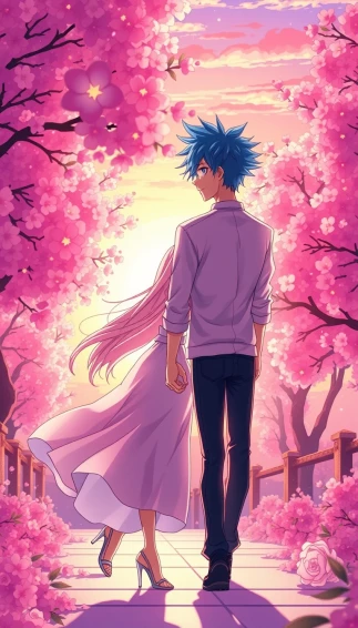 Anime Couple Mobile Wallpaper