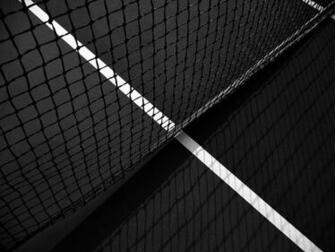 HD Wallpaper Black And White Tennis Court Sport Desktop By