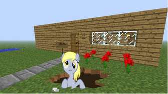 Derpy Plays Minecraft By Axelfirekirby