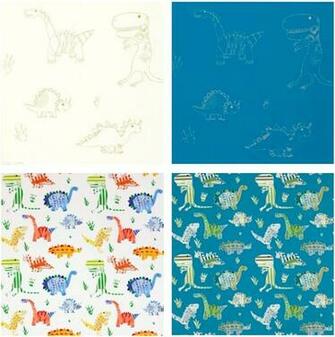 Dinosaur Wallpaper Fabrics Are Available From Just Kids