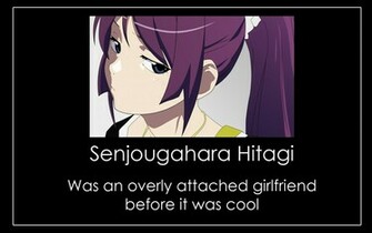 Demotivational Wallpaper Senjougahara By Sephisis
