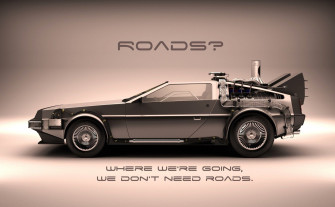 Gray Dmc Delorean Coupe Back To The Future Bob Marley F Yea