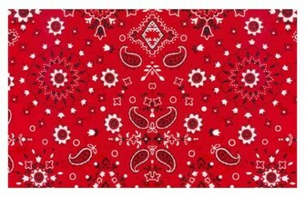 Red Bandana Pattern By Mamaslilsweetpea