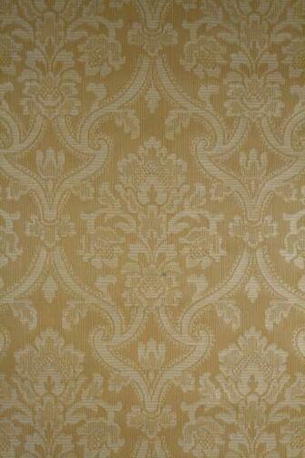 Embossed Wallpaper With Baroque Pattern