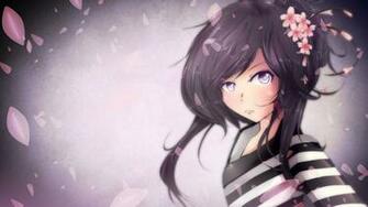 Description Purple Anime Girl Wallpaper