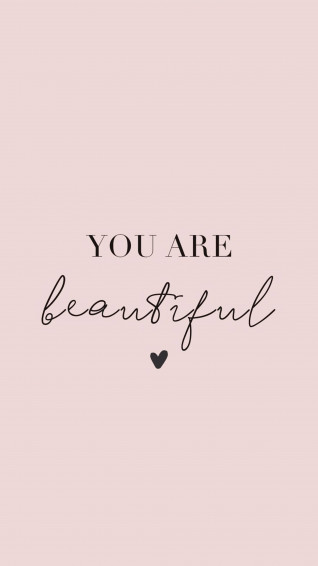 You Are Beautiful With Heart Wallpaper