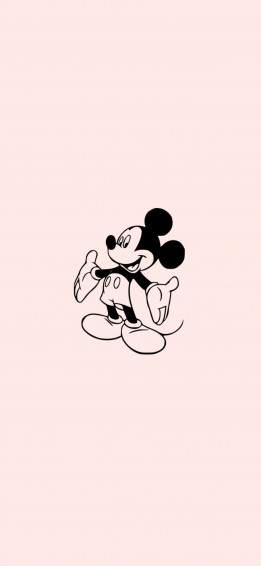 Mickey Mouse Light Pink Wallpaper 4k