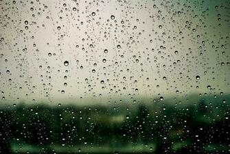 Rain Window Wallpaper