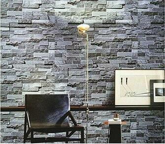 Blooming Wall 3d Faux Stone Brick Mural Wallpaper Paper
