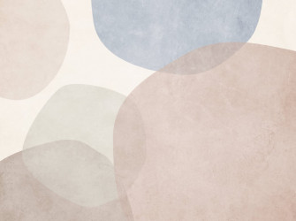 B422 Contemporary Flat Modern Illustration With Geometric Wallpaper