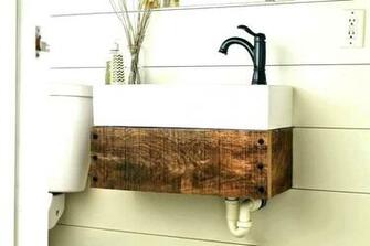 Half Bath Vanity Designs Powder Room Farmhouse With Patterned