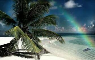 High Resolution Beach Scene Wallpaper