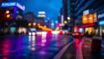 City Lights Bokeh Wallpaper