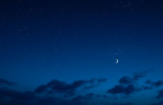 Blue Night Sky Wallpaper