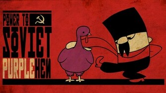 The Soviet Purple Hen Wallpaper iPhone
