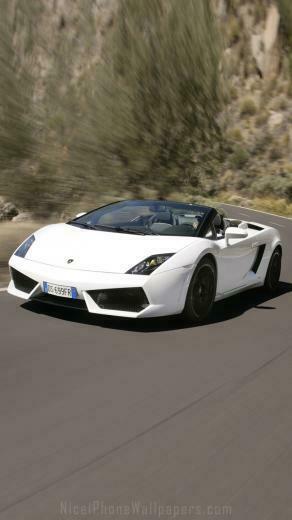 White Lamborghini Gallardo iPhone Plus Wallpaper And Background