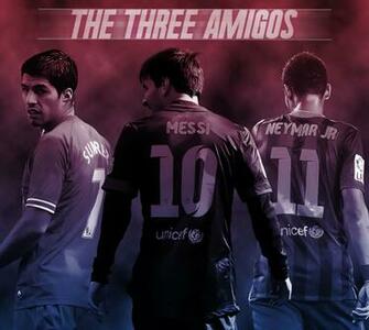 Neymar Messi Barcelona Fc Suarez