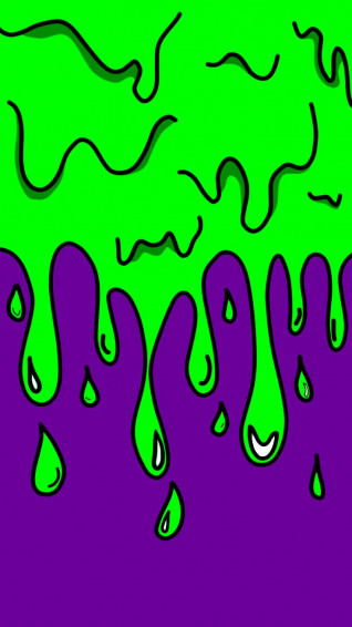 Mobile Wallpaper Cartoon Slime Drip Art