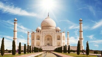 Wallpaper Taj Mahal At Noon Agra X HDtv 1080p