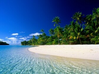 Wallpaper Of Beach A Quiet In Cook Islands