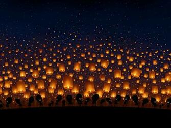 Sky Lanterns Desktop Wallpaper Vladstudio