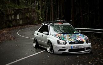 Stance Works Subaru Wagon Wallpaper