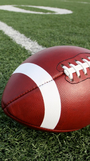 Football On A Field iPhone Wallpaper