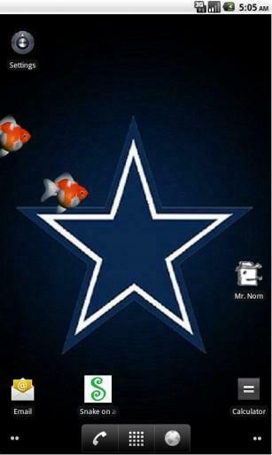Bigger Cowboys Live Wallpaper Fishes For Android Screenshot