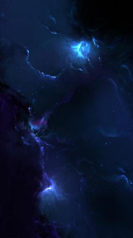 Dark Blue Galaxy S10 Hole Punch Wallpaper