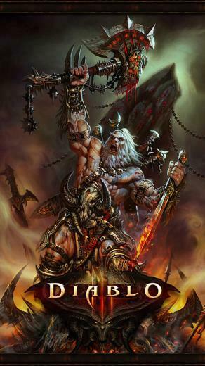 Diablo Barbarian Games Galaxy S5 Wallpaper
