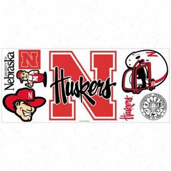 University Of Nebraska Monster Wall Decal With Hooks