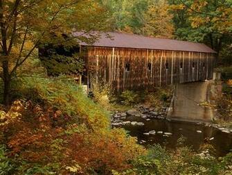 Covered Bridge Wallpaper Bridges