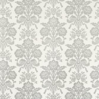 Home Decorating Wallpaper Tatton Silver Damask