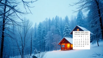 February Calendar Wallpaper